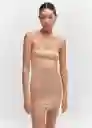 Vestido Tomo Nude Talla S Mujer Mango