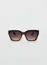 Gafas de Sol Mossi Chocolate Talla 99 Mujer Mango
