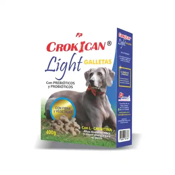  CrokICan Galletas Alimento para Perro Light con L Carnitina