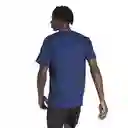 Adidas Camiseta Tr-es Base 3s Para Hombre Azul Talla M