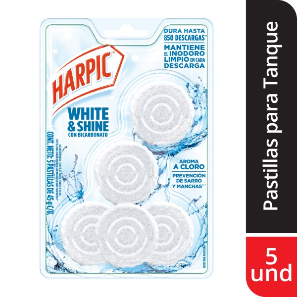 Harpic Desinfectante Pastillas Inodoros 180g