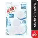 Harpic Desinfectante Para Inodoros Pastillas White & Shine