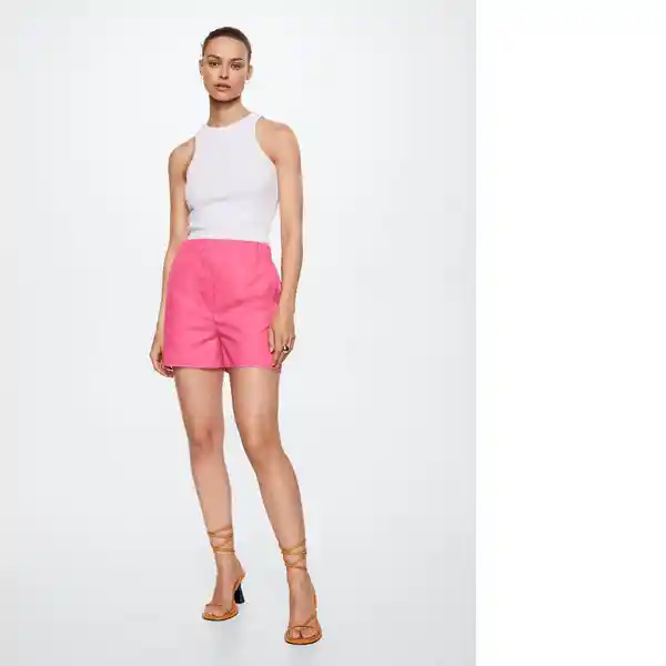 Shorts Juanes Fucsia Talla L Mujer Mango