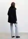 Abrigo Bonito Navy Talla M Mujer Mango