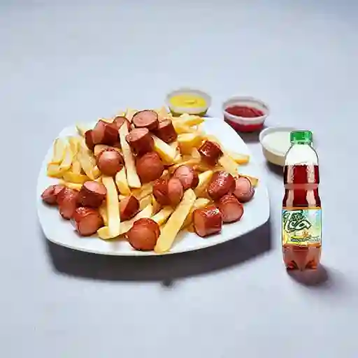 Combo Salchipapa + Mr Tea Durazno 600 ml