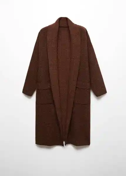 Abrigo Chasey Marrón Talla XL Mujer Mango