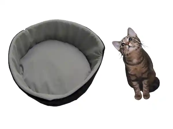 Cama Para Gato Grande Gris