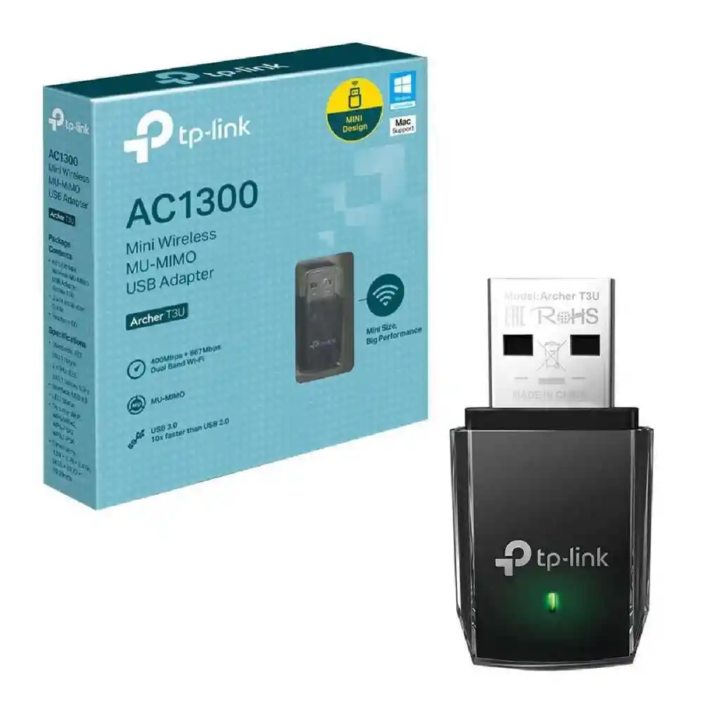 TP-Link Adaptador Archer T3U USB Wifi Banda Dual Ac1300