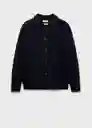 Abrigo Cardigan Corso Navy Talla S Hombre Mango