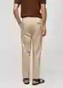 Pantalón Sorbet Beige Talla 48 Hombre Mango