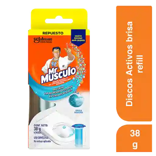 Mr Musculo Discos Activos para Inodoro