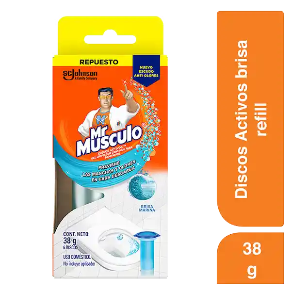 Mr Musculo Discos Activos para Inodoro