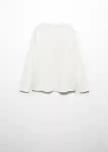 Camiseta Basic 5 Off White Talla 14 Niños Mango