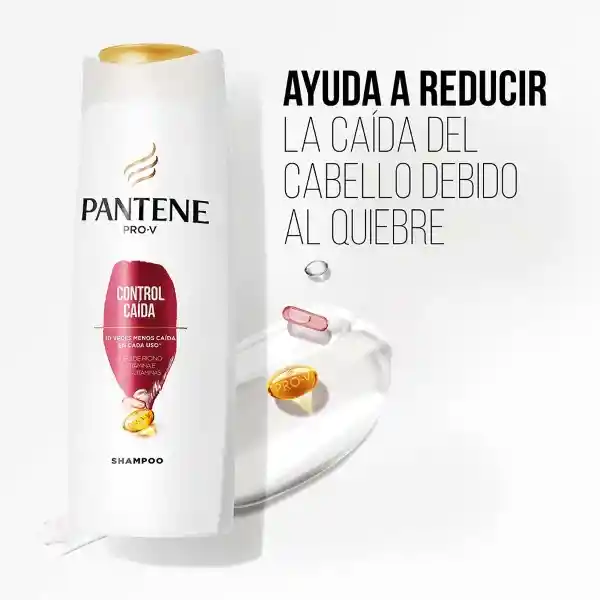 PANTENE Shampoo para cualquier tipo de cabello Pantene Control Caída con Pro-vitaminas y Vitamina E 400 ml