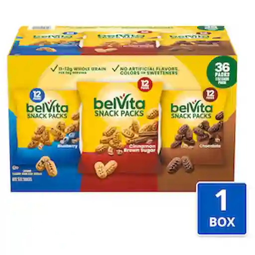 Belvita Pack Aperitivo Con Sabor a Arándanos Canela y Chocolate