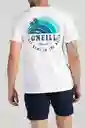 ONeill Camiseta Slim Fit Shaved Ice Masculino Blanco L