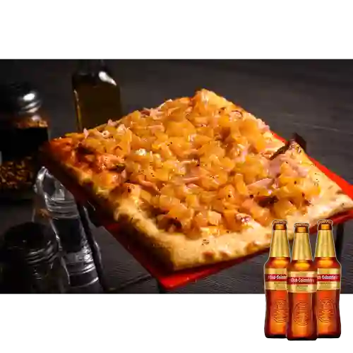 Cmb pza hawai+ bebida+ cerveza club col.