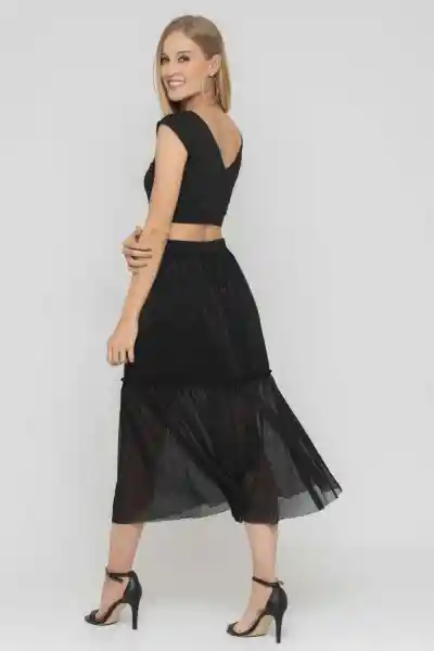 Falda Galaxy Color Negro Talla 12 Ragged