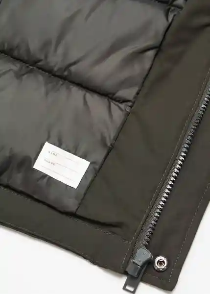 Abrigo Anorak Fran Khaki Talla 12 Niños Mango