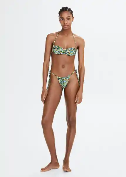 Top Bikini Bari Negro Talla L Mujer Mango
