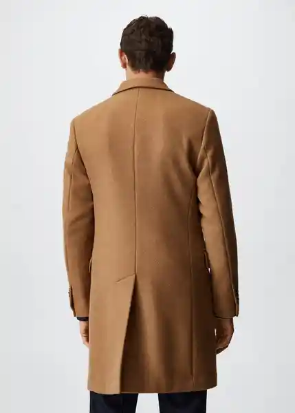 Abrigo Arizona Camel Talla M 47010020_09 Hombre Mango