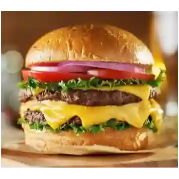 Hamburguesa Doble Carne+papas+gaseosoa