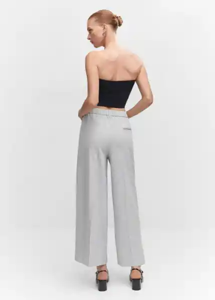 Pantalón Nala-h Gris Claro Vigoré Talla XL Mujer Mango