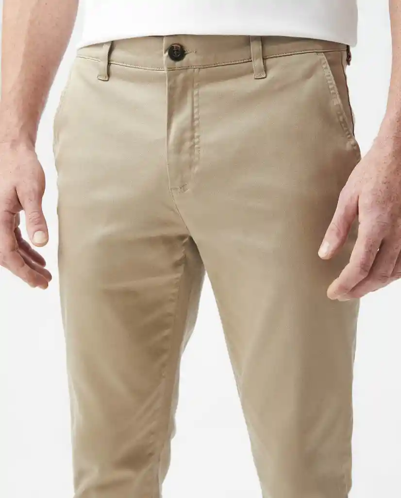 Pantalon Khakis Rocket Beige Bosque Medio Talla 38 Hombre Chevignon