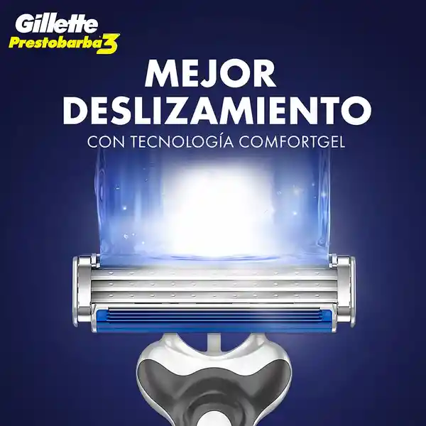 Gillette Máquina de Afeitar Desechable X 3 + Máquina Recargable