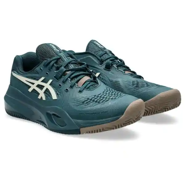 Asics Tenis Gel-Resolution x Clay Hombre Verde Talla 9