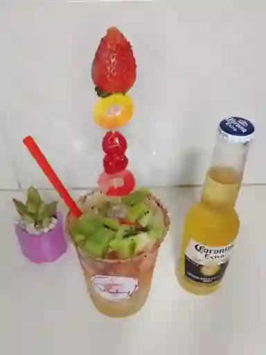 Fresh tropical chelada