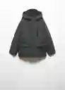 Abrigo Anorak Nico Petroleo Talla 09 Niños Mango