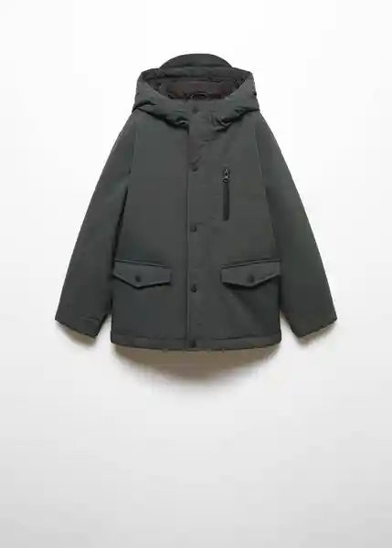 Abrigo Anorak Nico Petroleo Talla 09 Niños Mango