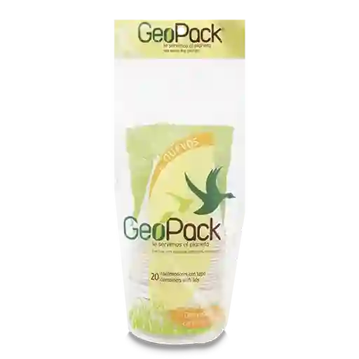 Geopack Contenedor Biodegradable Con Tapa