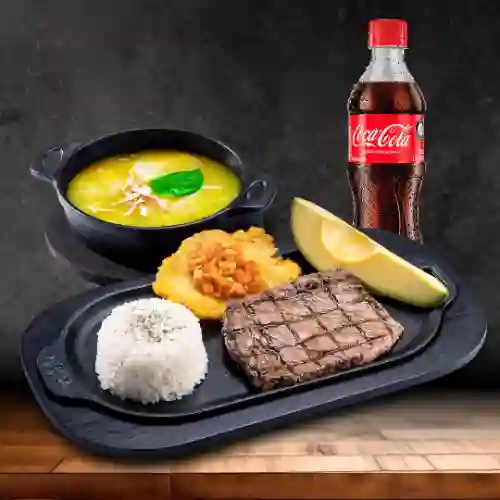 Montañero con Sopa + Bebida