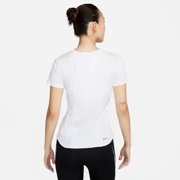 Nike Camiseta Fast Manga Corta Top Blanco Para Mujer Talla M