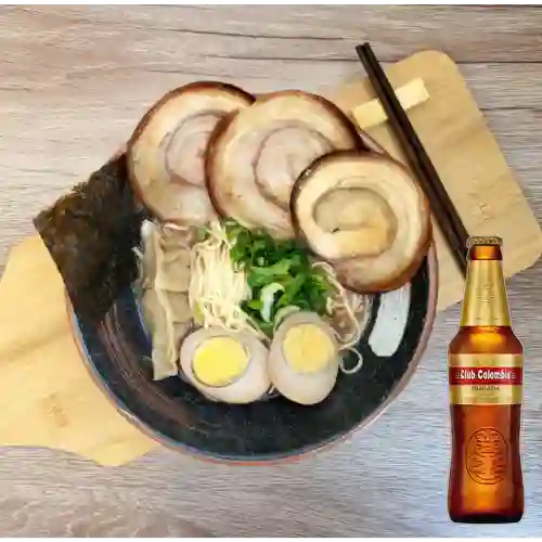 Combo Shoyu Ramen + Club Colombia