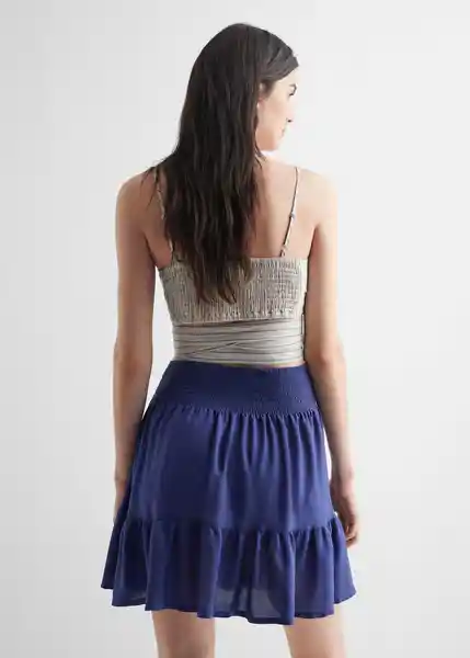 Falda Macrame Azul Talla 20 Niñas Mango