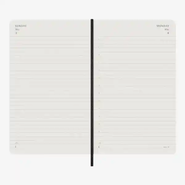 Moleskine Agenda Diaria Negro Grande Sc 2026