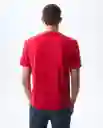 Camiseta Hombre Rojo Talla M 841G023_ROJ191763 Americanino