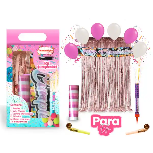 Magic Party Kit Cumpleaños Para Ella