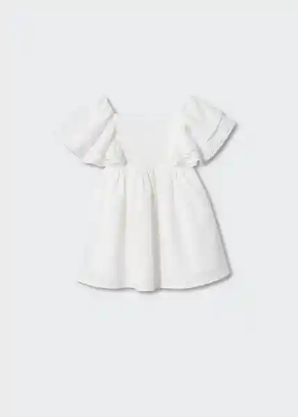 Vestido Olivia Offwhite Talla 71 Niñas Mango