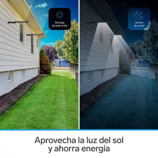 Steren Lámpara Led Con Sensor de Movimiento y Panel Solar