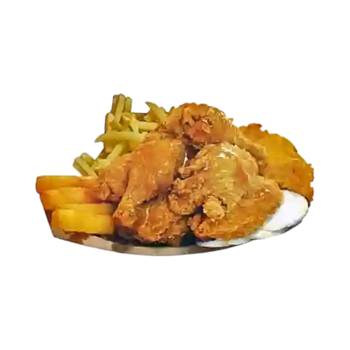 Un Pollo Frito (4 Piernas Perniles)