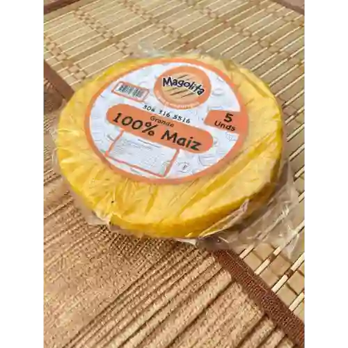 Arepa Grande Tela Amarilla X5