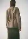 Chaqueta Parka Gea Topo Talla M Mujer Mango