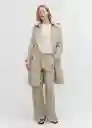 Gabardina Trench Polana Piedra Talla L Mujer Mango