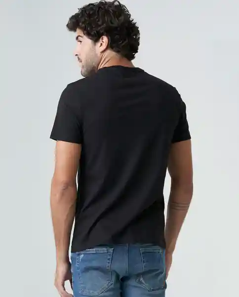 Camiseta Negro Talla M Hombre Americanino 840c000