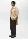 Abrigo Parka Tango Camel Talla M Hombre Mango