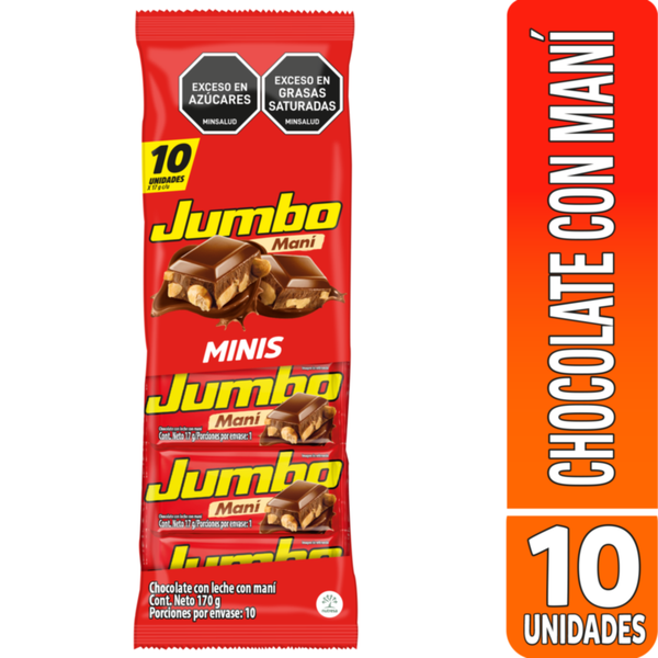 Jumbo Chocolatina con Maní 170g
